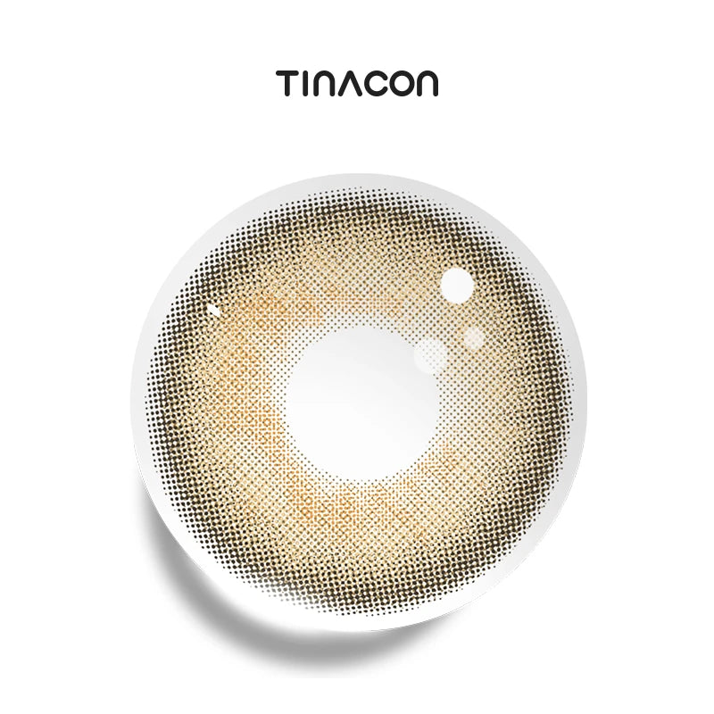 2 AM Brown colored contact lenses featuring a sharp brown pigment for a high-fashion finish.