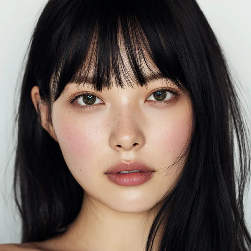 A portrait featuring Espresso Brown colored contact lenses, perfect for adding a touch of spirited clarity to a professional look.