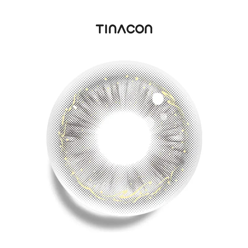 Silky Gray colored contact lenses featuring a sheer, milky-ash pigment for a sophisticated look.