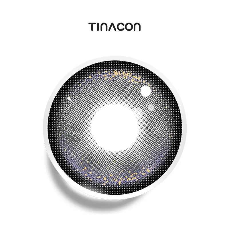 Vineyard Gray colored contact lenses featuring a sophisticated blend of purple and gray.