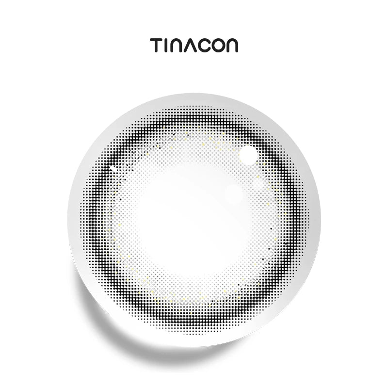 Black Lagoon colored contact lenses featuring a deep ink-black gradient and a seamlessly smooth finish.