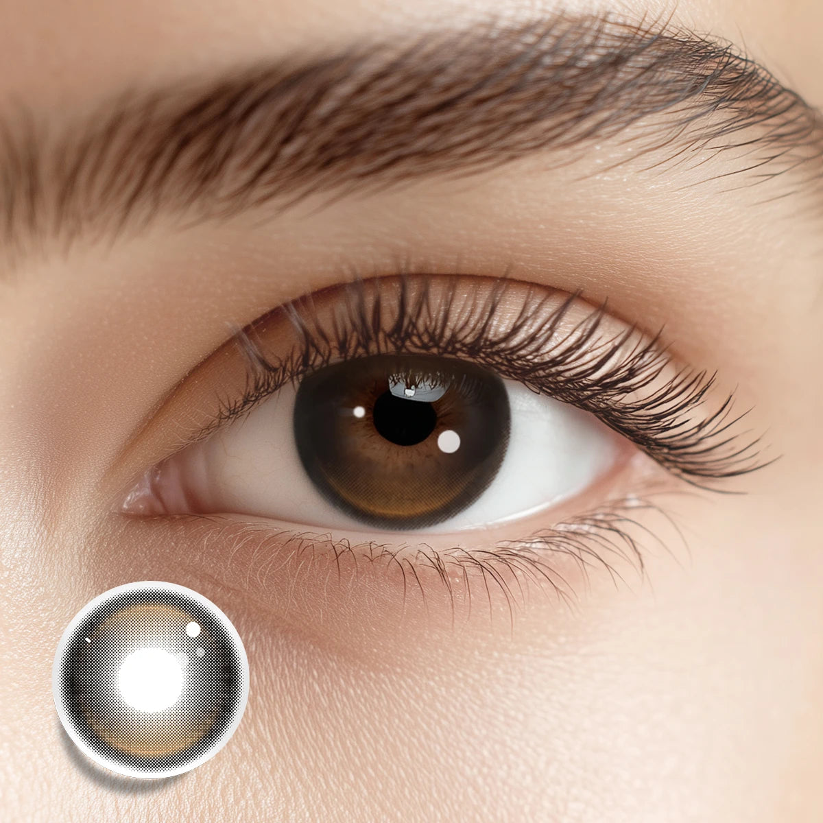 Tinacon Glossy Glow Lenses — Golden Hour Brown (10pk)