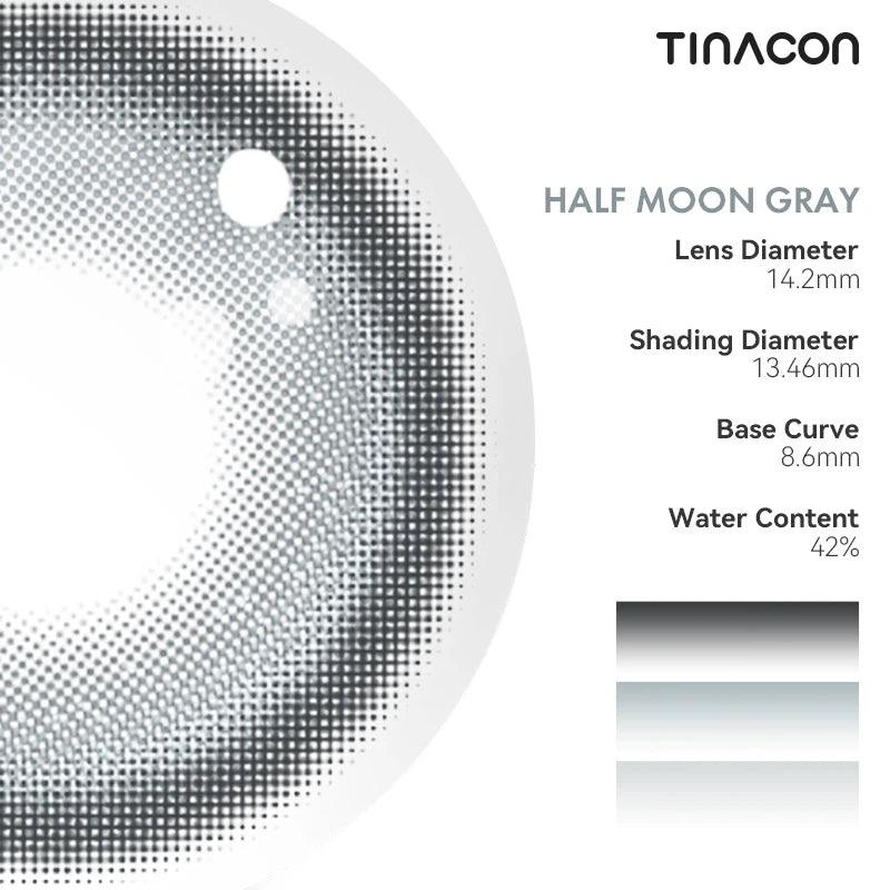 Technical specifications highlight a high-standard light-reflective pattern that maximizes iris brilliance.