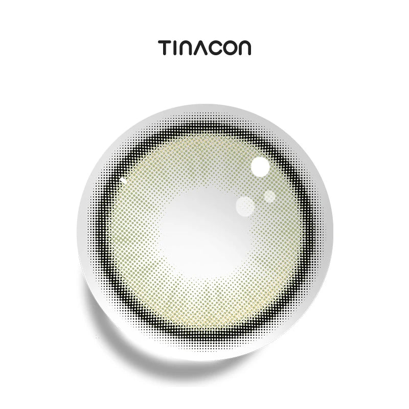 Electric Green colored contact lenses showcasing a vivid green tint and a bold, defined outer edge.