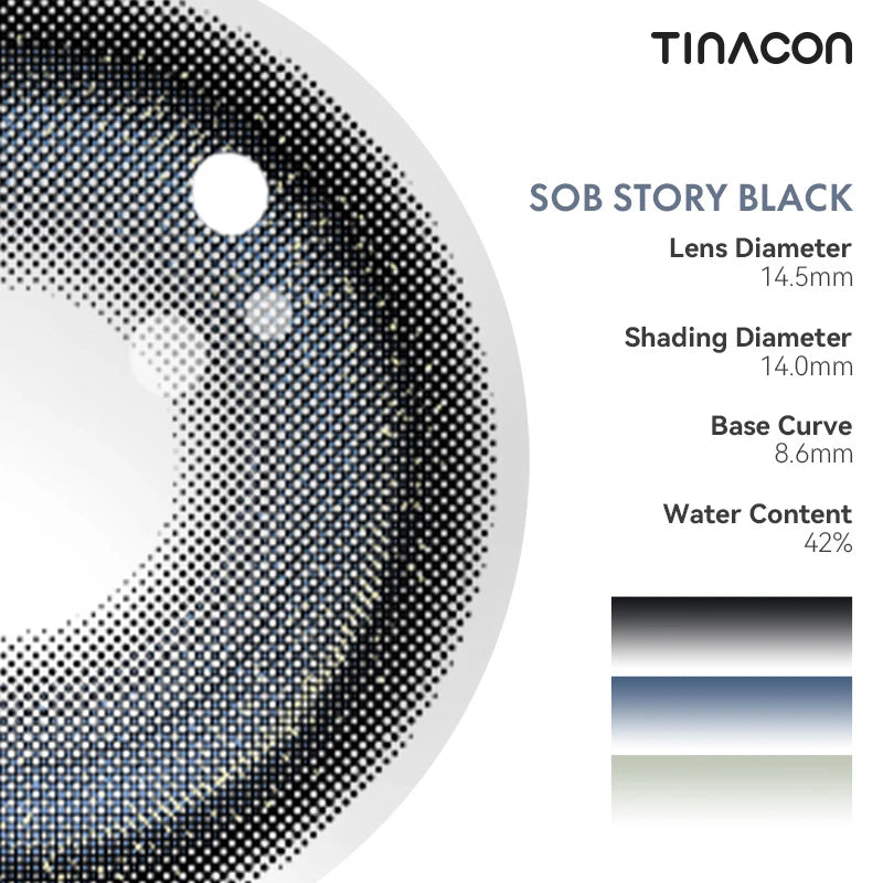 High-standard specifications ensure these colored contact lenses provide maximum coverage and impact.