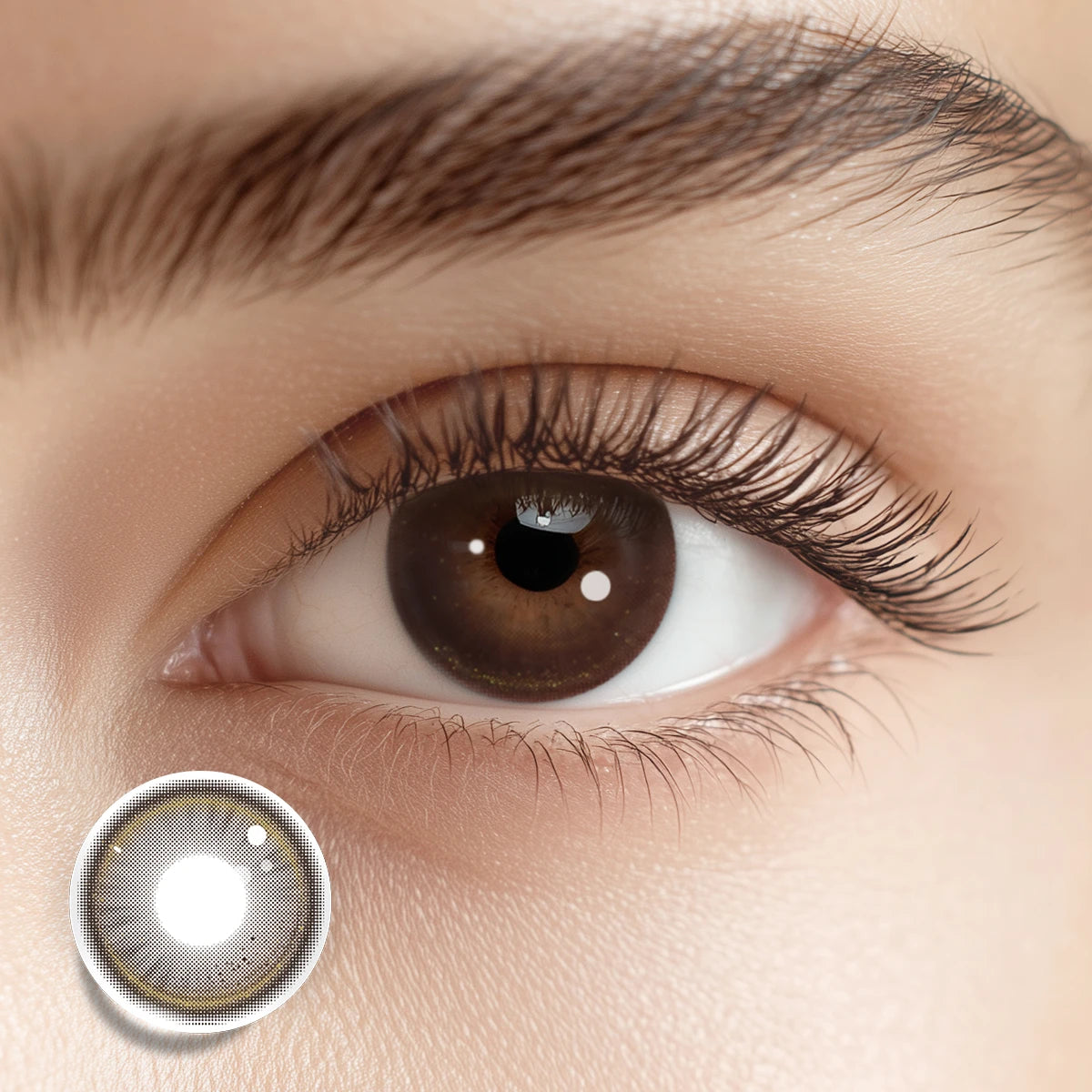 Tinacon Sophisticated Natural Contacts — Polite Brown (2pk)