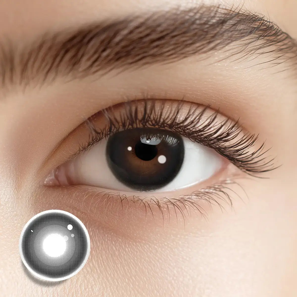 Enhancing eyes with Onyx Black colored contacts for a crystal clear vitality and a bright gaze.