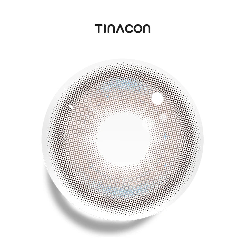 Wanderlust Brown colored contact lenses exhibiting a muted gradient, crafted to bring a cohesive to the eyes.