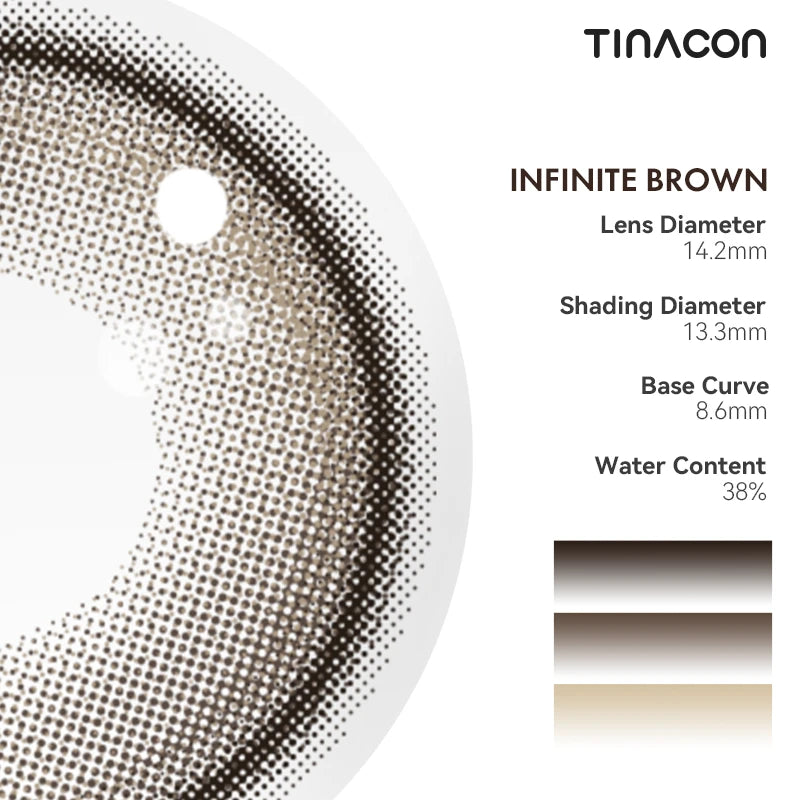 Tinacon Aura Enchant Eyes — Infinite Brown (10pk)
