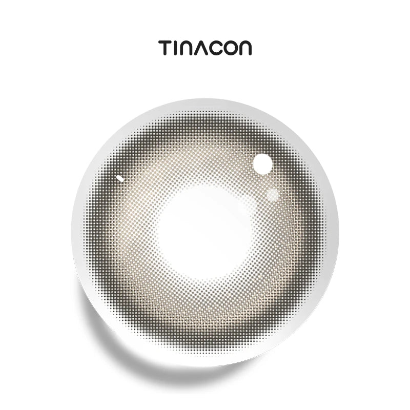 Driftwood Brown colored contact lenses featuring a velvety sand-to-beige gradient and a delicate, muted finish.