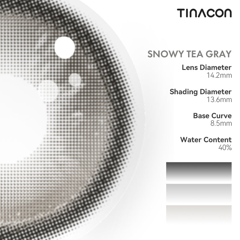 TINACON Snowy Tea Gray 14.2| 6 Months, 2 pcs