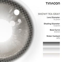TINACON Snowy Tea Gray 14.2| 6 Months, 2 pcs