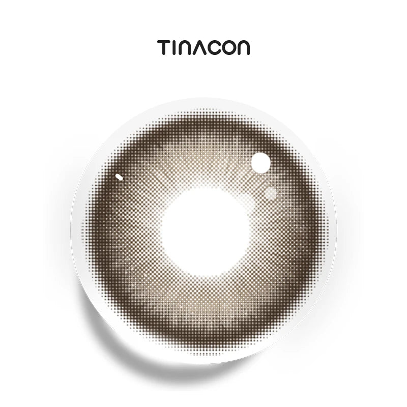 Unleashed Brown colored contact lenses exhibiting a seamless, cocoa gradient designed for a bold yet naturally integrated finish.