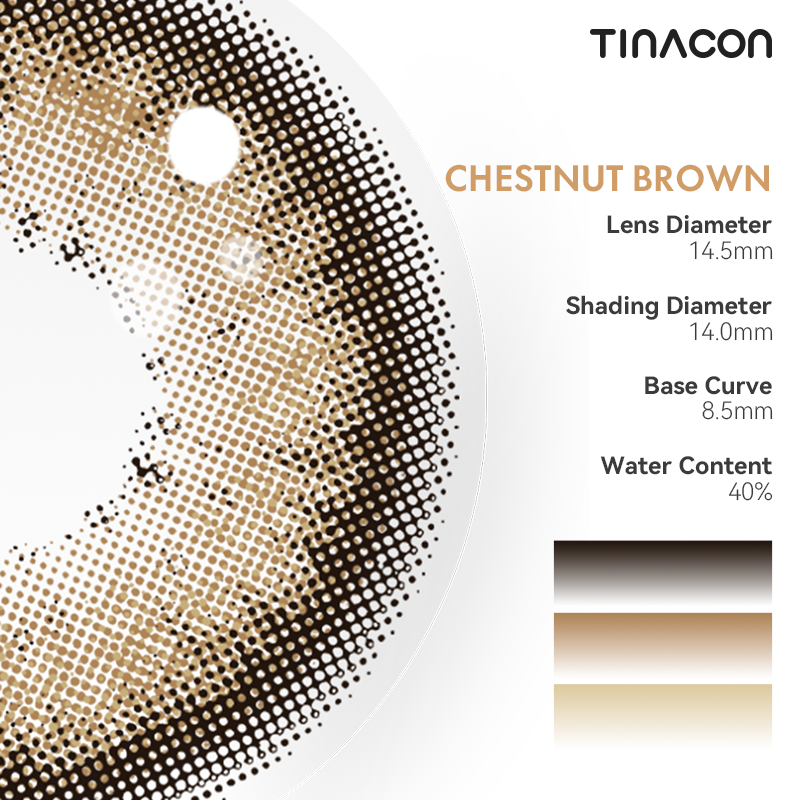 TINACON Chestnut Brown 14.5| 6 Months, 2 pcs
