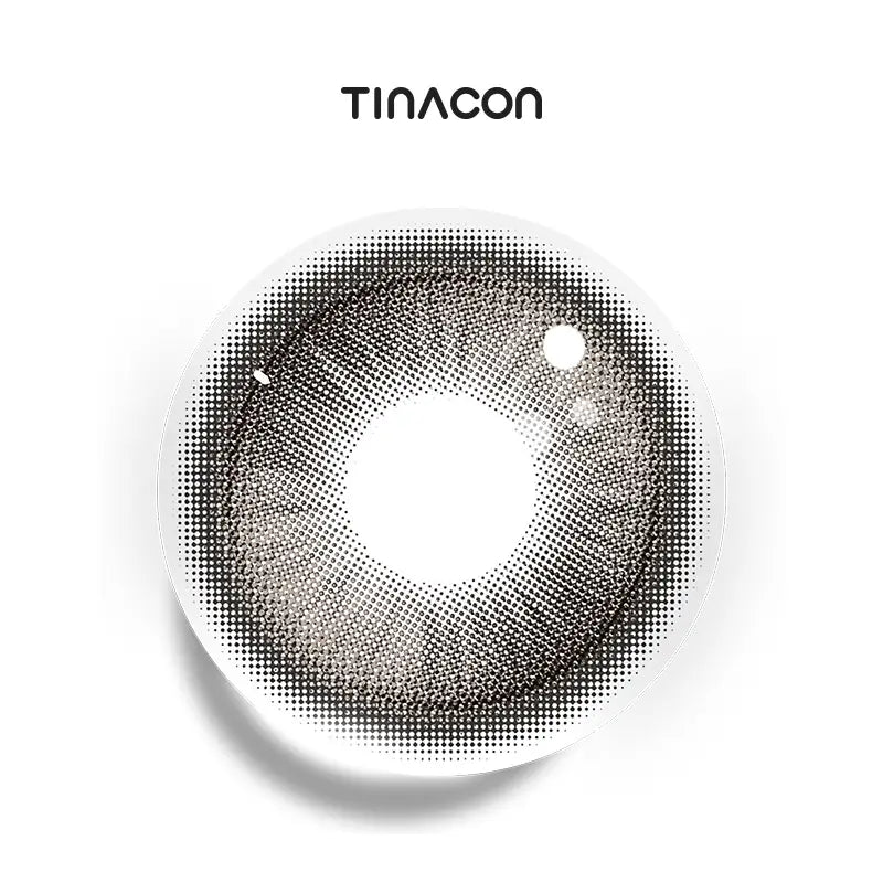 Camouflage Gray colored contact lenses featuring an intricate gradient and soft tones.