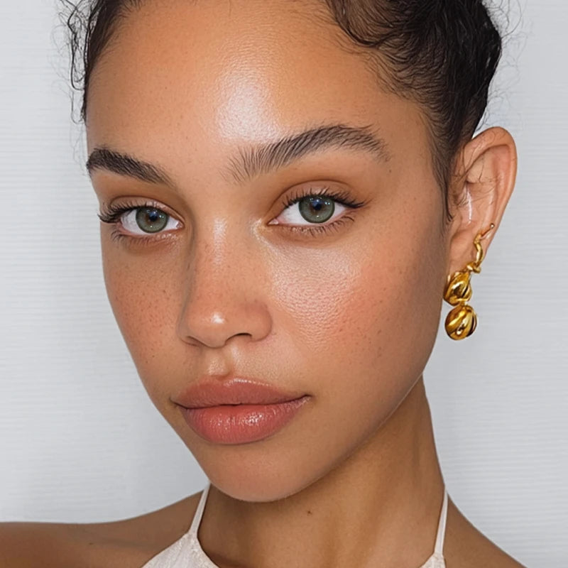 A portrait showcasing Buttered Toast Brown colored contacts, designed to provide a spirited look for any occasion.