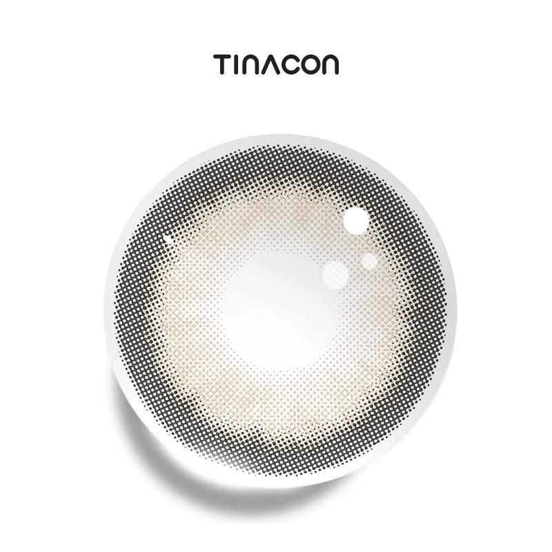 Hot Cocoa Brown colored contact lenses featuring a seamless gradient design.