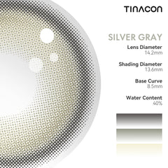 TINACON Silver Gray 14.2| 6 Months, 2 pcs