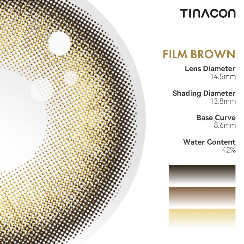 TINACON Film Brown 14.5| 1 Day, 10 Pcs