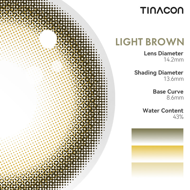 TINACON Light Brown 14.2| 1 Day, 10 Pcs