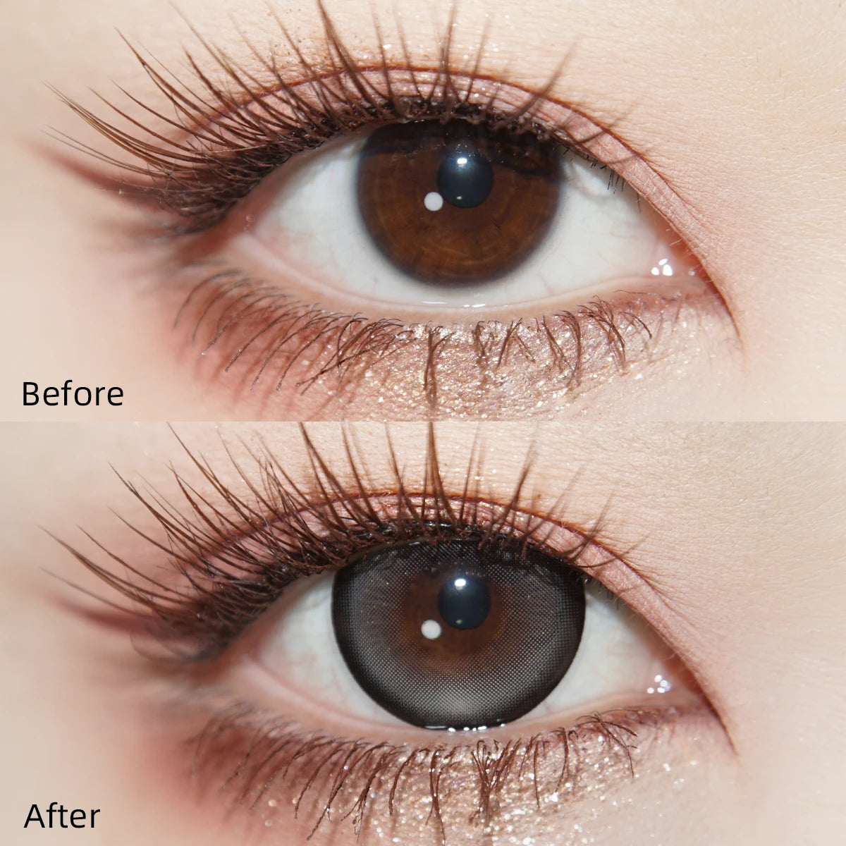 Tinacon  High-Impact Glam Lenses — Glimmering Gray (2pk)