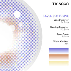 TINACON Lavender  Purple 14.2| 6 Months, 2 pcs