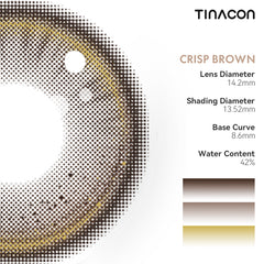 TINACON Crisp Brown 14.2| 1 Month, 2 pcs