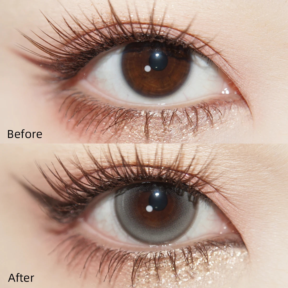 Tinacon Viral "Siren Gaze" — Cat Eye Gray (10pk)
