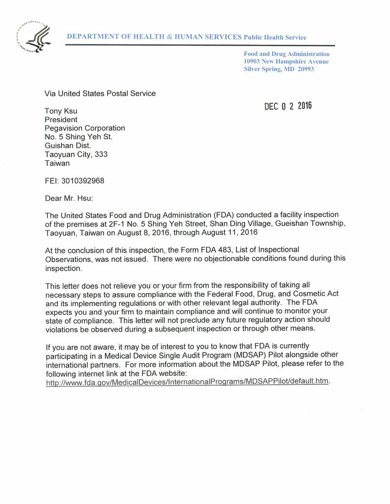 FDA认证文件 2