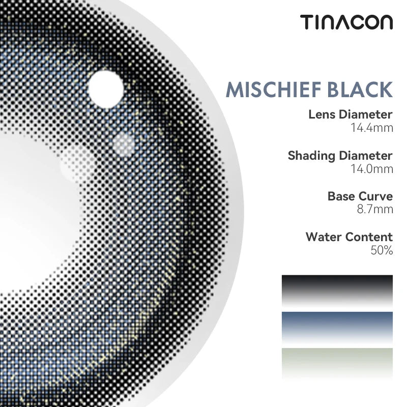 Reviewing the elite engineering of these black colored contact lenses, highlighting diameter performance.