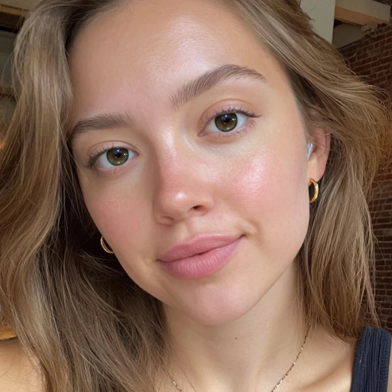 A high-standard portrait featuring Fizz Brown colored contact lenses that provide an instantly enlarged look.