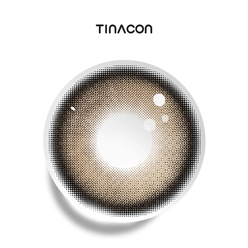 Vanta Brown colored contact lenses featuring a velvety, midnight-cocoa tint for an intense look.