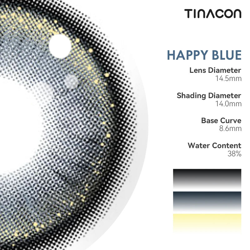 Technical specifications highlight the translucent pigment layering designed for a graceful enhancement that blends seamlessly with the natural iris.