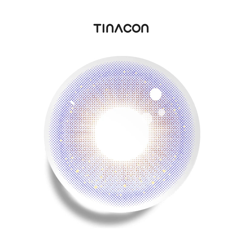 Forbidden Dusk colored contacts: a captivating pale lavender shade crafted for a high-end, enigmatic eye aesthetic.