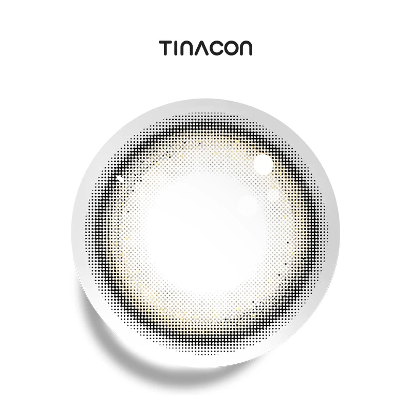 Autumn Cozy Brown colored contact lenses featuring a yellow-brown gradient.