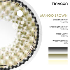 TINACON Mango Brown 14.2| 6 Months, 2 pcs